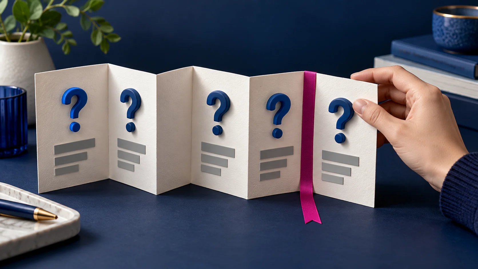 Fichero desplegable de preguntas y respuestas con una pestaña de consulta para representar las dudas frecuentes sobre SEO e IA.